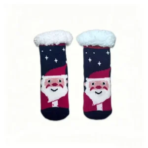 Cute Winter Knitted Boys Anti-Slip Gingerbread Socks Gift Set
