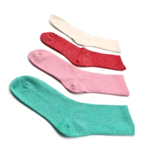 Cute Women’s Soft Wool Nylon Elastane Crew Socks Anti-Bacterial Eco-Friendly Disposable Winter Socks