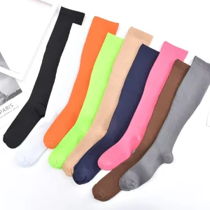 Cycling Knee High for Women’s Calves Outdoor Fitness Running Sports Compression Socks
