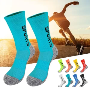 Cycling Sport Mens Grip Running Socks Anti Slip Football Socks