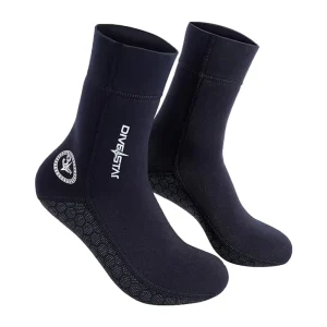 DIVESTAR Diving Socks 3mm 5mm Neoprene Beach Water Socks Anti Slip for Snorkel Swim Youth Men Women