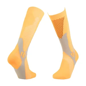 Daily Comfort Knee High Knitted Sport Socks Nylon Polyester Stretch Soft Breathable Quick Dry for Autumn School Logo Cuff & Body