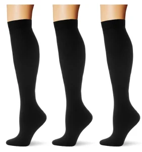 Daily Travel Women Men Support Compression Knee High Socks Nylon 20-30 Mmhg Long Breathable Running Seniors Compression Sock