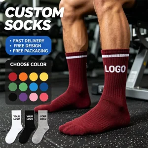Design Cotton Basketball Socks Men Athletic OEM Sports Socks Customised XY Knitting Custom Socks