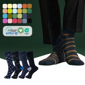 Design Men Socks Business Crew Bamboo Fiber Dress Socks Low Moq Customised Personalized Logo Custom Socks