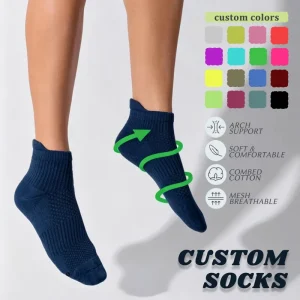 Design OEM Ankle Socks Designer Fitness Gym Logo Socks Men Cotton Sporty Running Custom Socks