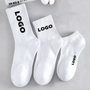 Designer Cotton Compression Sports Socks Custom Logo Athletic OEM Luxury Manufacturing Anti-Bacterial For Autumn