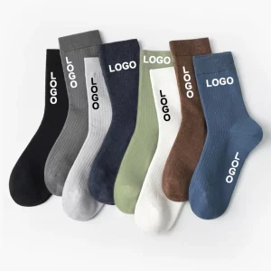 Designer OEM Comfortable Crew Business Dress Work Men Unisex Custom Logo Socks