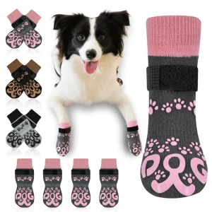 Double Side Paw Protectors Pet Dog Socks Thick Breathable Anti Slip Socks for Dogs