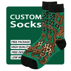 Dress Socks Women Quality Jacquard Logo Different Sizes Cotton Adults and Kids Socks