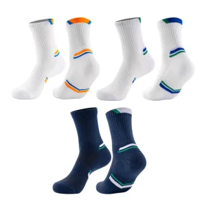 Durable High Quality Youth Spring Sports Socks with Custom Logo and Bottom Design for Cycling and Basketball Crew Socks