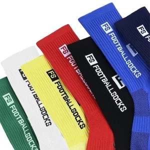 Durable Solid Color Custom Men’s Patterned Grip Socks Manufacturer Custom Logo Socks