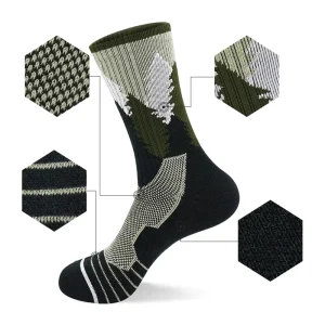 Durable Wool Blend Socks Comfortable Casual Crew Socks Moisture Wicking Thermal Winter Warm Socks