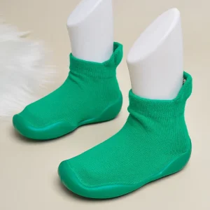EDUBA New Embroidery Design Same Color Soft Sole Baby Socks Shoes Breathable Floor Socks Shoes Baby Product