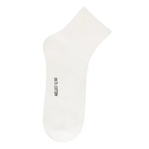 Eco Friendly Antibacterial Anti Odor Anti Slip Casual Stockings Spring 100% Cotton Breathable Socks for Daily Use