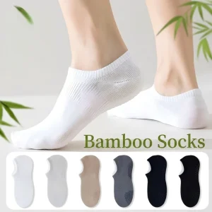 Eco Friendly Non Slip Anti Odor Breathable Mesh Men’s Bamboo Fiber No Show Socks for Wicking Socks Daily Wear Sports