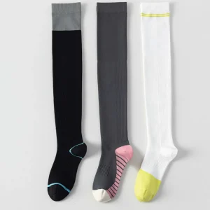Eco Friendly Quick Dry Cycling Soccer Basketball Sweat Wicking Woven Knee High Socks
