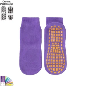 Eco-friendly Custom Breathable Anti-Bacterial Children’s Ankle Trampoline Socks Grip Pilates Yoga Spring Activities