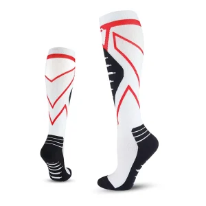 Elastic Compression Socks for Outdoor Running Knitted Technique Sporty Long Ankle Protection Bottom Body Youth Cuff