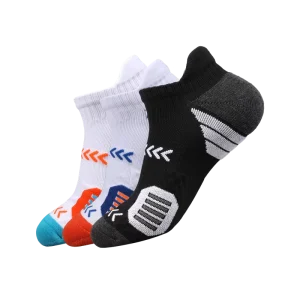 Elastic Terry Compression Basketball Socks Knitted With Bottom Logo for Spring Sports Crew