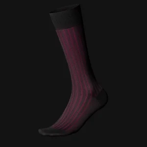Elegant Men Over the Calf Cotton Business Socks for Suit Office