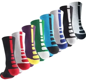 Elite Sports Socks Men’s High Cotton Athletic Crew Socks for Outdoor Hiking Custom Logo Fashionable OEM for Summer