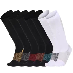 Elite Training Casual Compression Socks Knitted Crew Custom Fashionable Breathable Socks