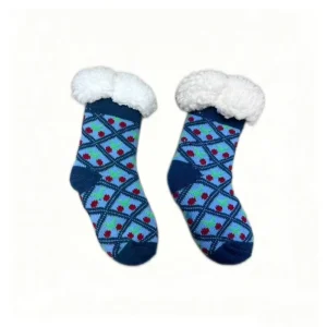 Essential Cute Crew Snowman Infants Anti Slip Breathable Winter Cartoon Sleeping Socks Gift Set Holiday Snowflake
