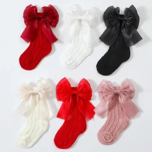 European American Baby Hair Band Socks Set Children’s Jacquard Princess Style Knitted Anti Slip 0 18 Months Baby Gift