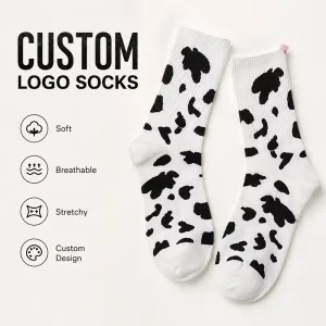 Everyday Comfort Quality Custom Sports Socks Breathable Designer Crew Comfortable Sport Socks