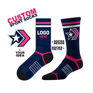 Export Quality Private Label Logo Ready Custom Socks With Logo for Long Term Supply Programs