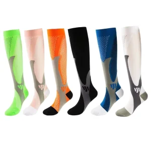 Extra Wide Calf Plus Size Custom Compression Sports Socks for Men Women