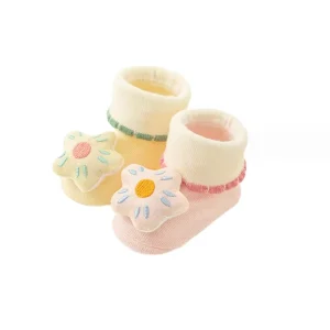 FACTORY Multi-color Sweet Baby Girls Sneaker Infant Toddler Socks Non-Slip Baby Girls Bow Ornament Socks