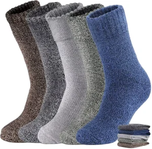 FN Knitting Wool Socks Thick Warm Winter Socks Men Women