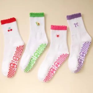 FREE DESIGN MOCK UP Custom Yoga Socks Anti slip Pilates Ballet Sports Sock Fitness Yoga Grip Socks