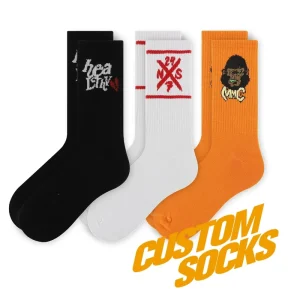 FREE DESIGN & MOCKUP Customs Oem Man Crew Socks Custom Made Tube Socks for Men