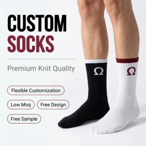FREE DESIGN MOCKUP Sport Running Socks Fashion Design Custom Sport Badminton Socks Custom Logo Basketball Sock