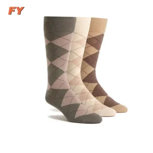 FY N710 Mens Wool Argyle Socks Cashmeres Thermal Wool Socks Made in Usa