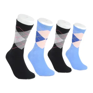 FYWF003 A ( STOCK SOCKS MOQ=1 ) Size 9 11 Women Fashion Colorful Crew Dress Socks
