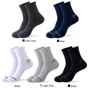 Factory 100% Cotton Material Sports Socks Men Dress Crew Custom Logo Unisex Sport Cotton Ankle