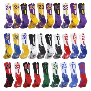 Factory Crew Socks Custom knit Sports Men Thick Terry Cushioned Elite Socks Basketball