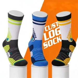 Factory Custom Basketball Sports Socks Knitted Cotton Anti Bacterial Athletic Socks OEM Service Custom