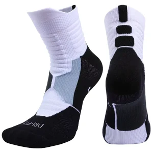 Factory Custom Performance Cotton Athletic Socks Breathable Compression Cushioned Socks for Basketball Soccer & Training