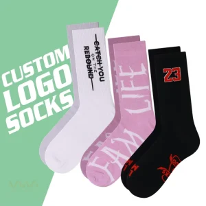 Factory Custom Sock Manufacturers Breathable Cotton Custom Logo Sock Customized Men Socks