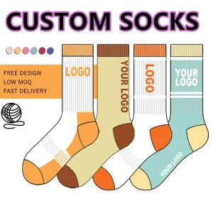 Factory Custom logo Socks High Quality Cotton Nylon Socks Professional Factory Crew Men’s Sport Socks