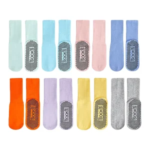 Factory Customization Cushioned Cotton Colourful Anti Slip Pilates Yoga Sports Grip Socks