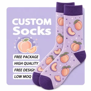 Factory Direct 200 Needle Fine Knit Private Label Custom Socks For Business for Premium Gift Collections