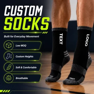 Factory Direct High Quality Cotton Knitted Crew Sports Socks Breathable Mesh Terry Basketball Sport Socks with Custom Logo