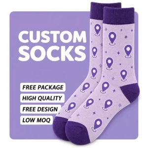 Factory Direct Low MOQ Bulk Production OEM Custom Socks for Daily Wear and Retail Sales