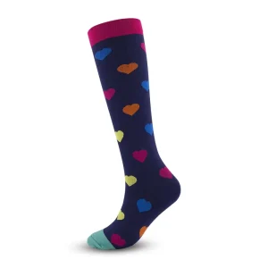 Factory Direct Sports Compression Socks with Elastic Body Logo High Crew Position Autumn Knitted Long Crew Socks